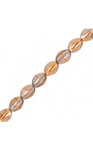 Czech Pinch beads 5x3mm Crystal sunset 00030/27137